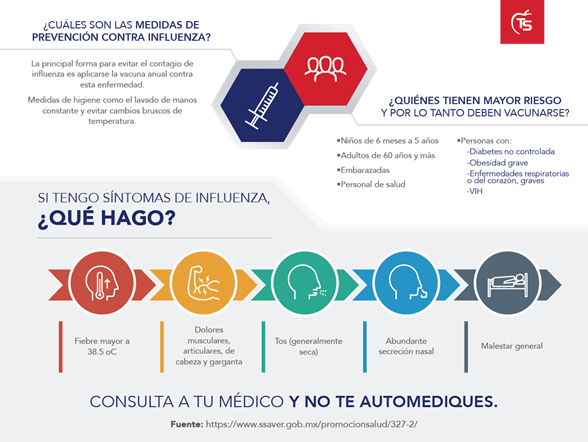 ¿Cuáles son las medidas de prevención contra la influenza?